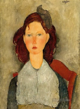 Niña sentada 1918 Amedeo Modigliani Pinturas al óleo